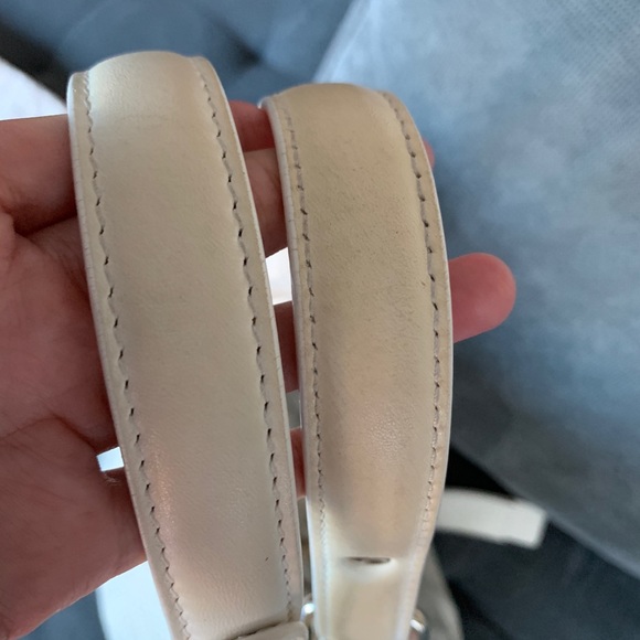 Jimmy Choo Bree White Napa Leather Hobo Bag